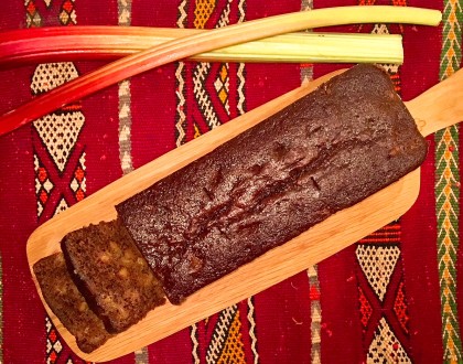 Pain d’épices à la rhubarbe