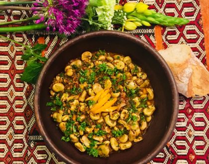 Salade de fèves cuites à la marocaine